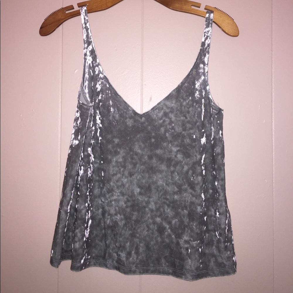 H&M Velvet Flowy Tank